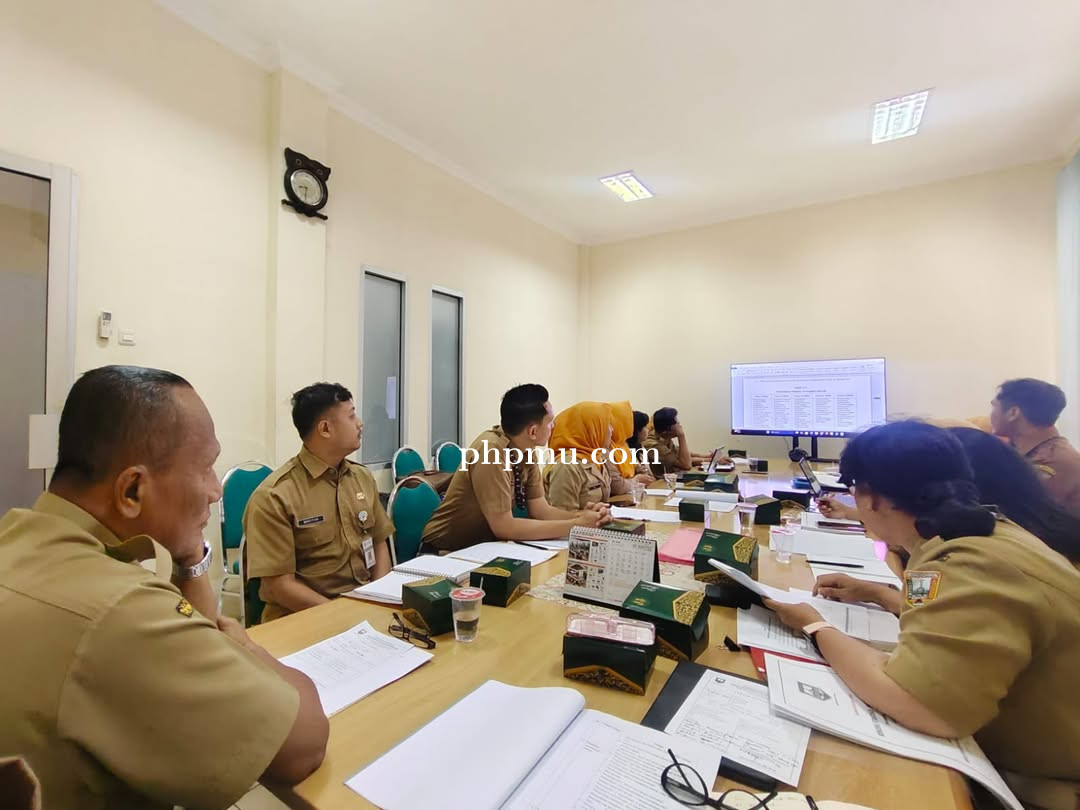 Rapat pembahasan laporan Hasil Monitoring dan Evaluasi Atribut penilaian Resiko Kecurangan (Fraud Ri