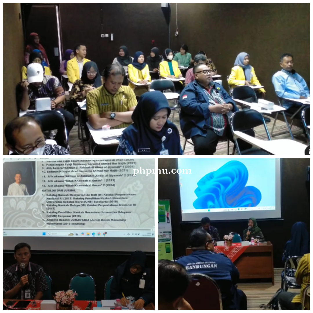Pengenalan, Pelestarian dan Pendaftaran Naskah Nusantara