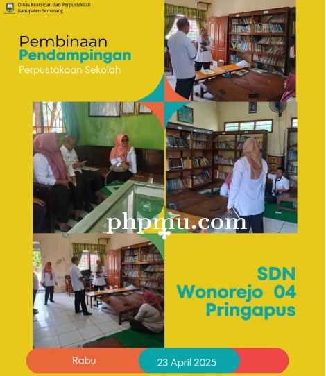 Pembinaan dan Penataan Perpustakaan DSN Wonorejo Pringapus